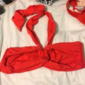 Red bathing suit top